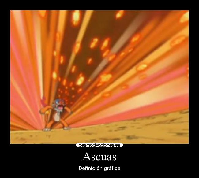 Ascuas - Definición gráfica