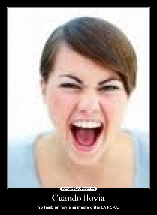Cuando llovia -