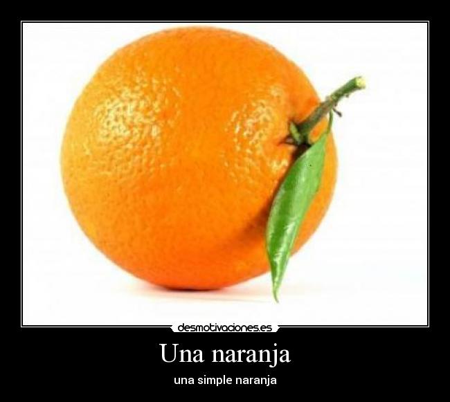 Una naranja -