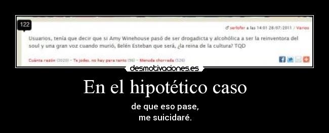 En el hipotético caso -