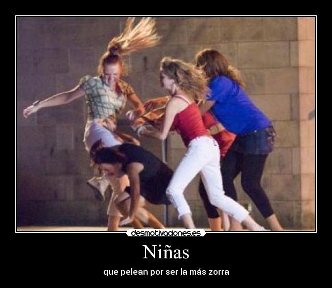 Niñas - que pelean por ser la más zorra