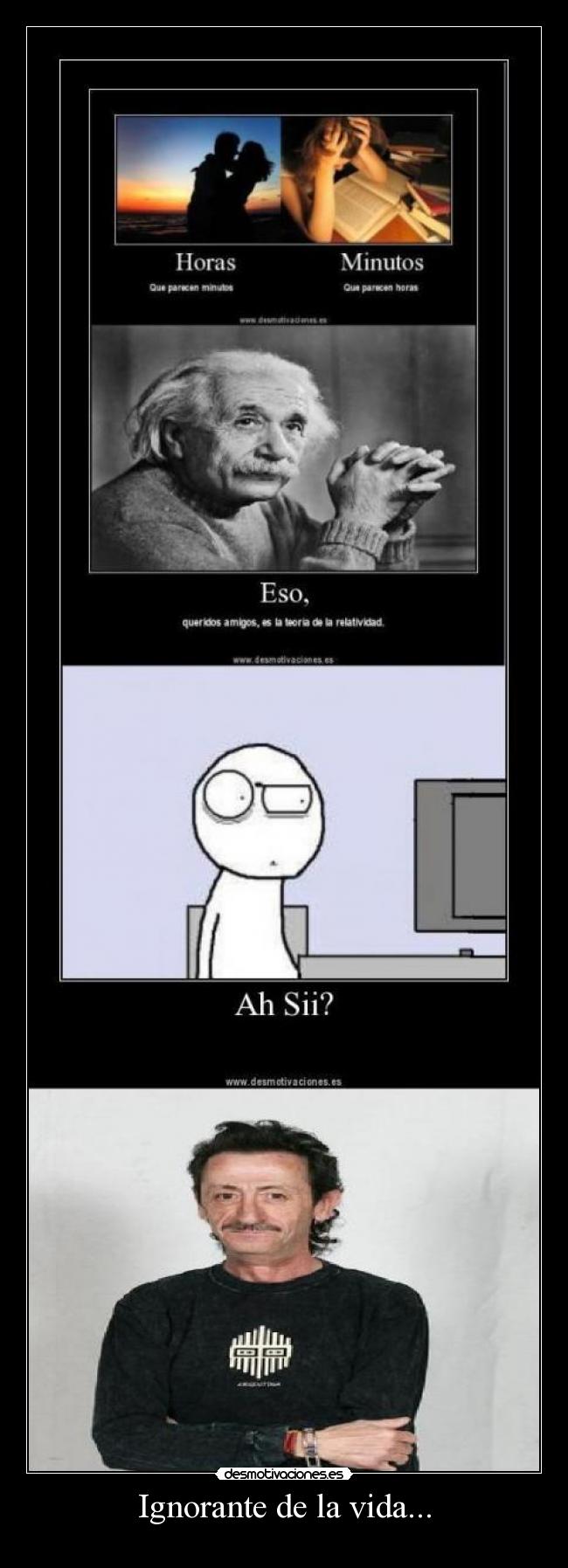 carteles vida mariano relatividad einstein desmotivaciones