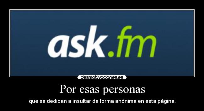Por esas personas -