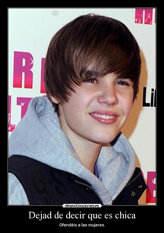 Dejad de decir que es chica - Ofendéis a las mujeres.
