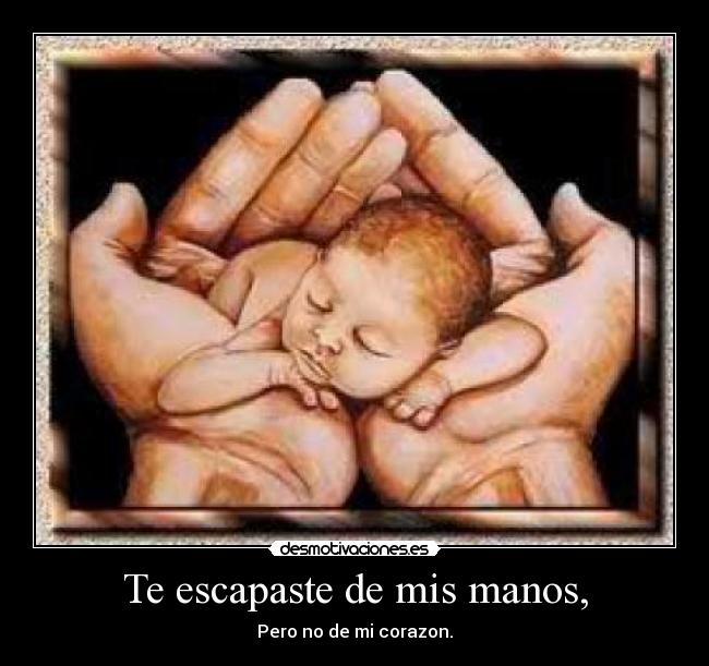Te escapaste de mis manos, - 