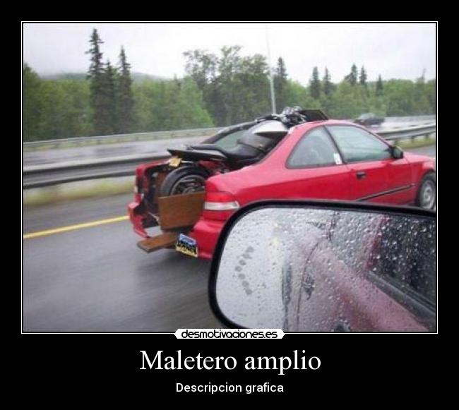 Maletero amplio - Descripcion grafica