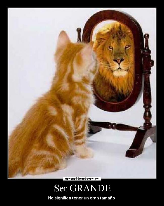 Ser GRANDE - No significa tener un gran tamaño