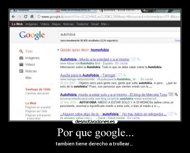 Por que google... - tambien tiene derecho a trollear... 