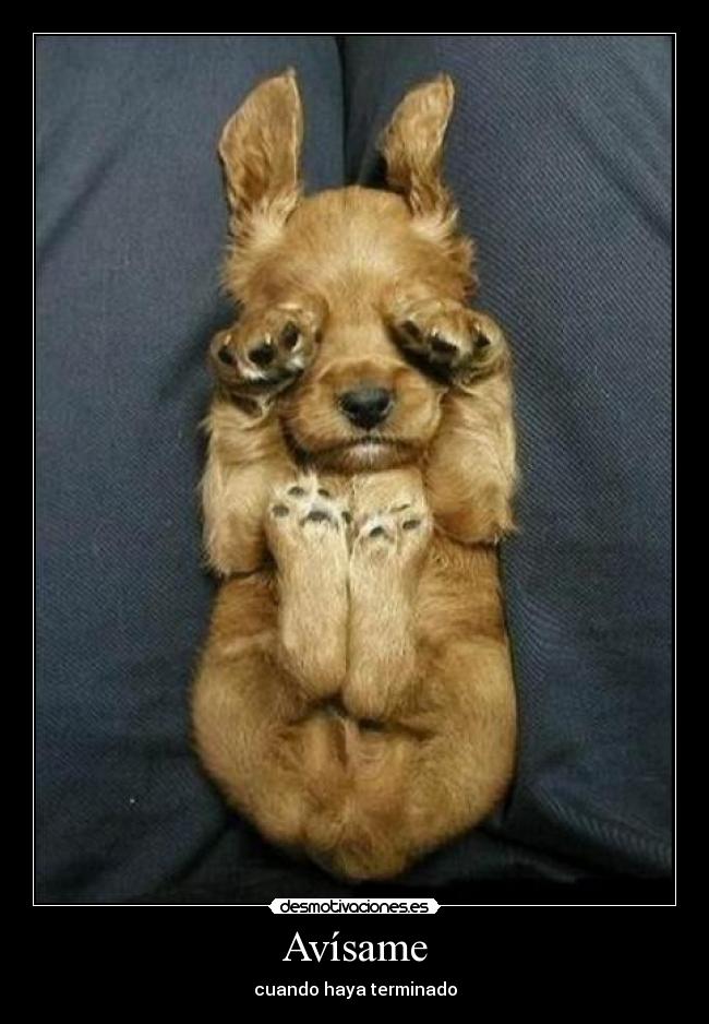 Avísame - cuando haya terminado