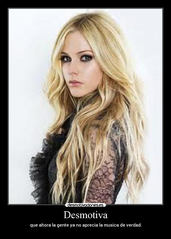 carteles avril lavigne desmotivaciones