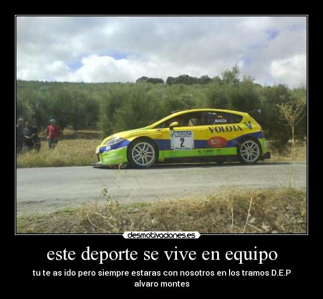 este deporte se vive en equipo - 