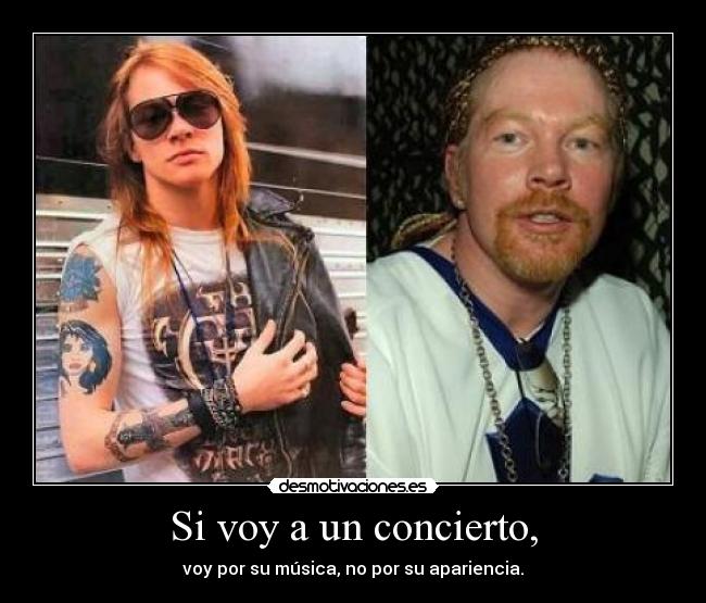 Si voy a un concierto, -