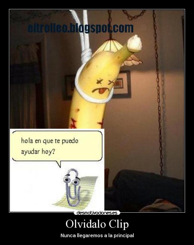Olvidalo Clip - Nunca llegaremos a la principal