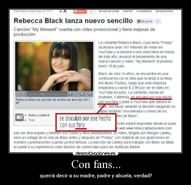 Con fans... - 