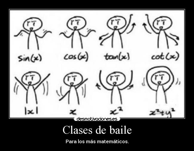 Clases de baile - Para los más matemáticos.