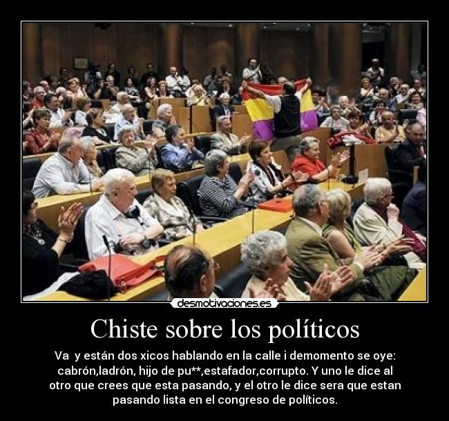 Chiste sobre los políticos -
