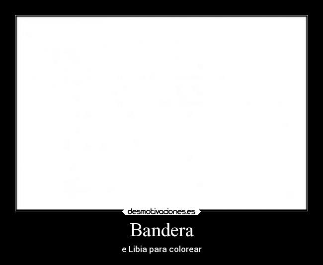 Bandera - e Libia para colorear