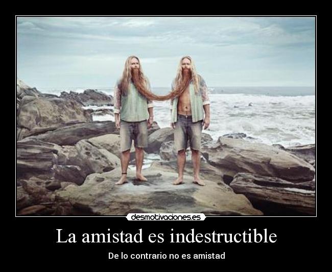 La amistad es indestructible - De lo contrario no es amistad