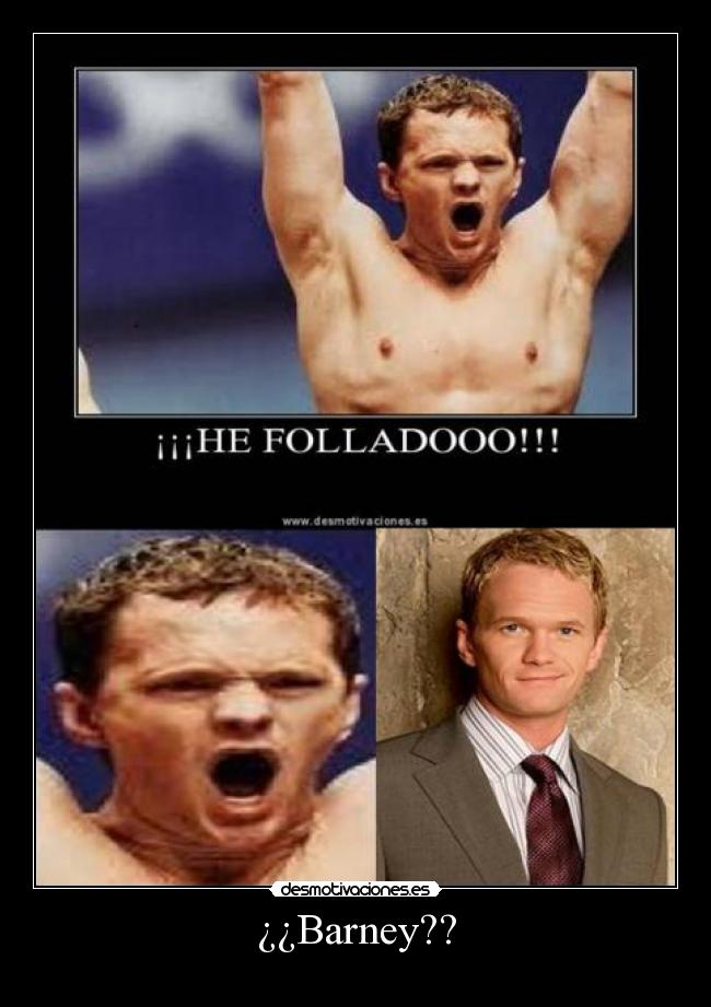 carteles barney stinson desmotivaciones