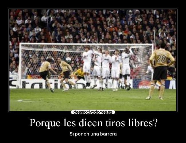 Porque les dicen tiros libres? - 