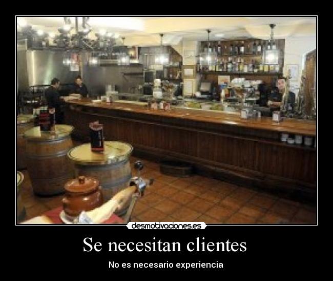 Se necesitan clientes -