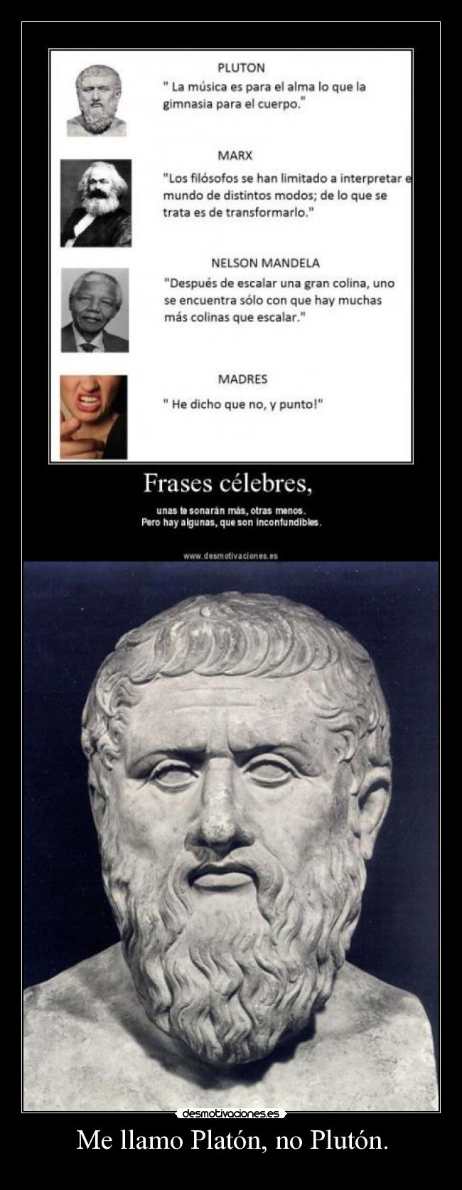 Me llamo Platón, no Plutón. - 