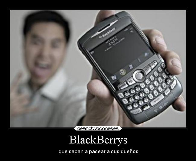 BlackBerrys - que sacan a pasear a sus dueños