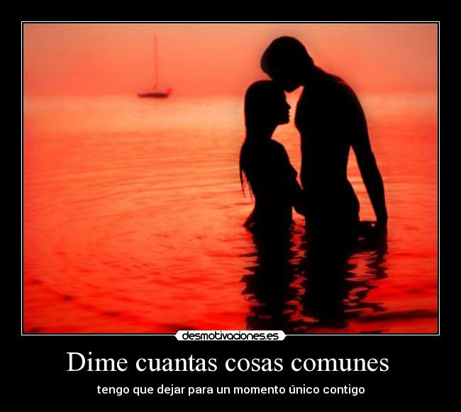Dime cuantas cosas comunes -