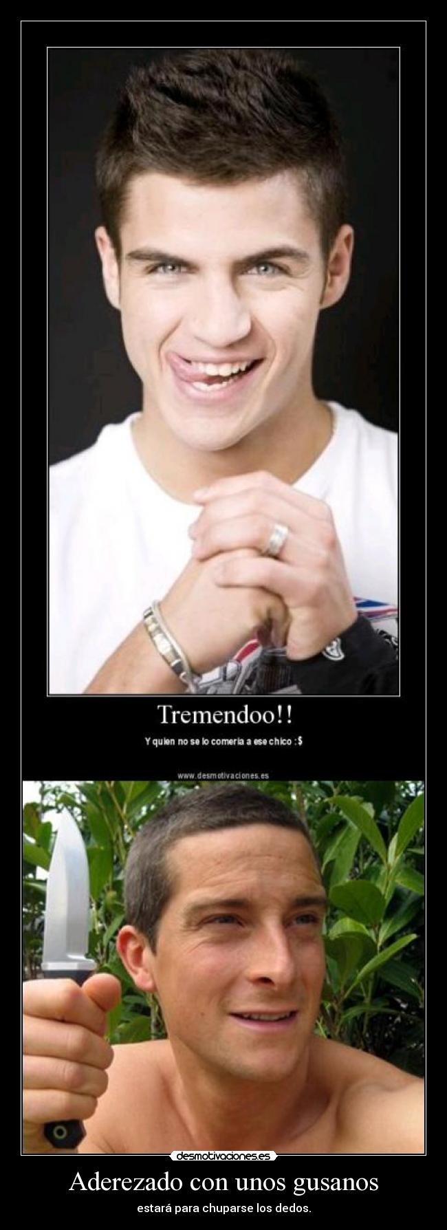 Aderezado con unos gusanos - 