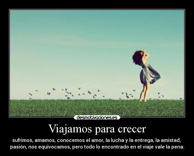 Viajamos para crecer -