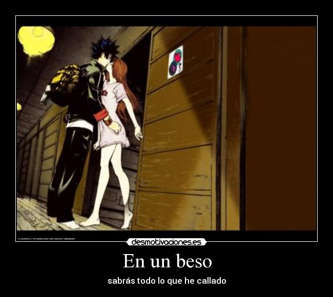 En un beso -