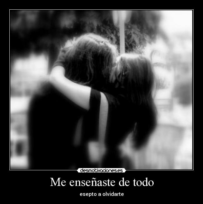 Me enseñaste de todo -