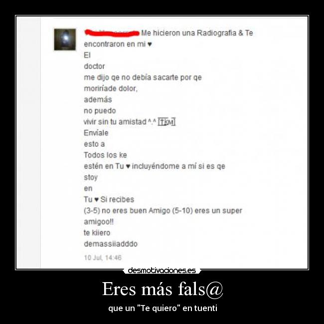 Eres más fals@ - 