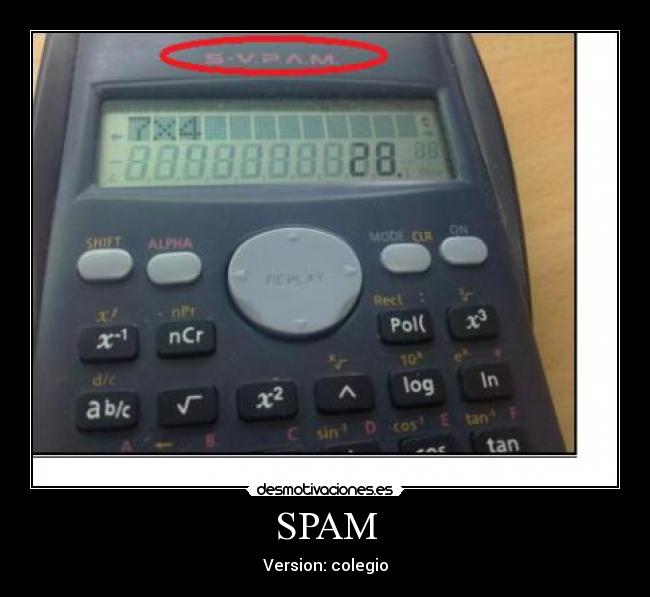 SPAM - Version: colegio