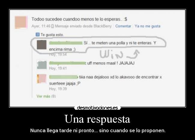 Una respuesta - 