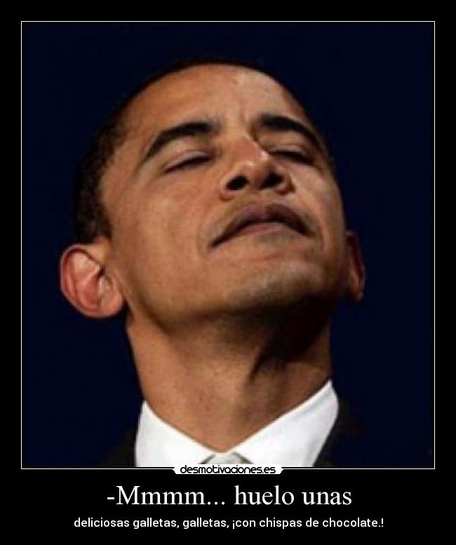 -Mmmm... huelo unas - deliciosas galletas, galletas, ¡con chispas de chocolate.!