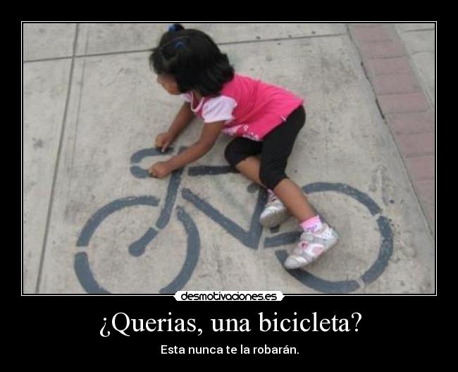 carteles biclicleta pintada desmotivaciones
