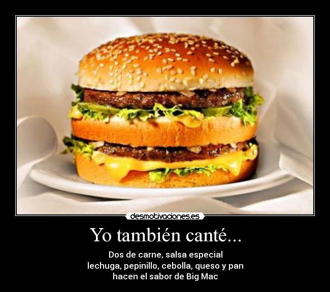 Yo también canté... - 