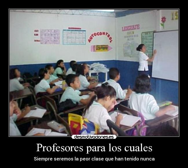 Profesores para los cuales -