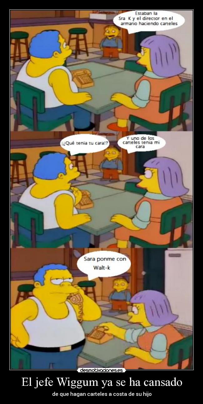 El jefe Wiggum ya se ha cansado -