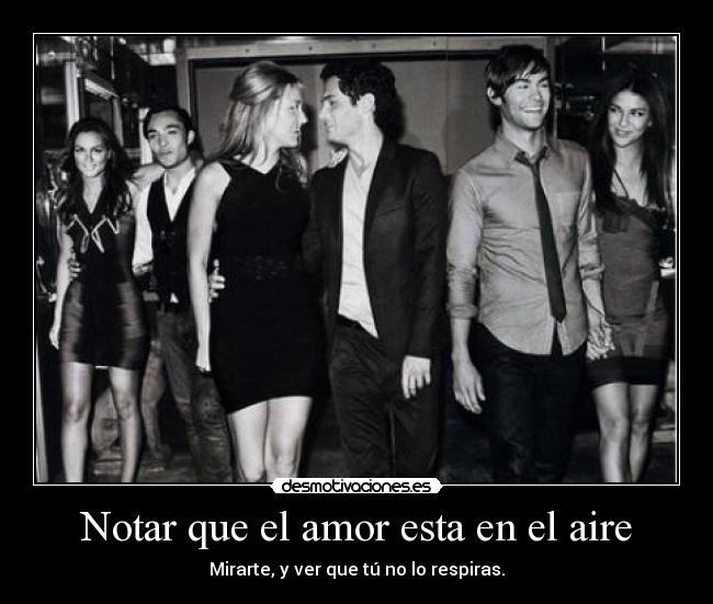 Notar que el amor esta en el aire -