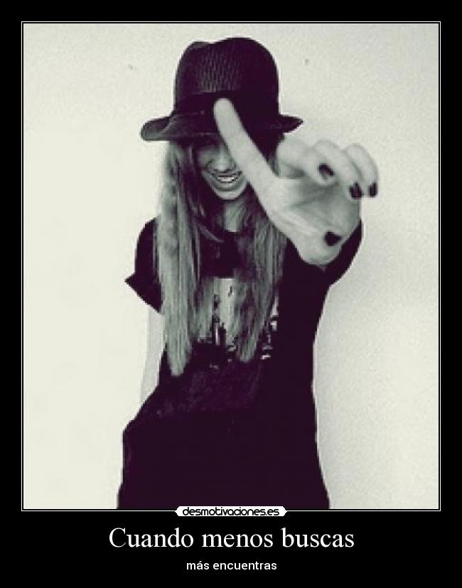 Cuando menos buscas -