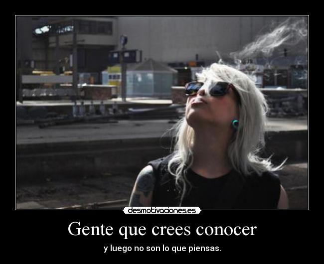conocer la gente