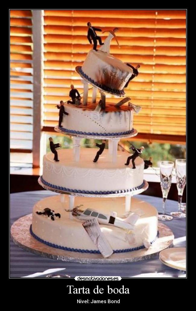 Tarta de boda - Nivel: James Bond