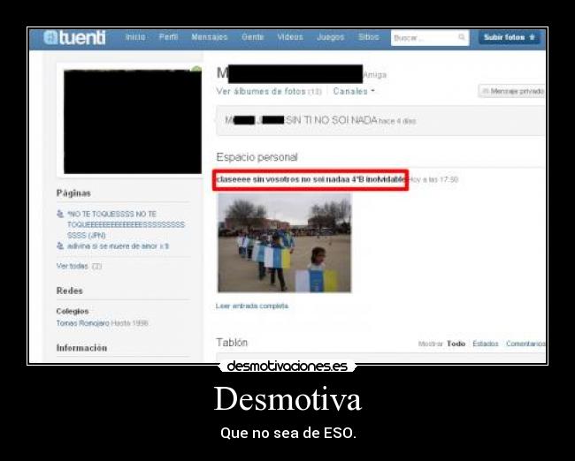 Desmotiva - Que no sea de ESO.