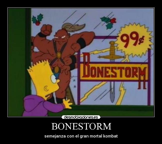 BONESTORM - semejanza con el gran mortal kombat
