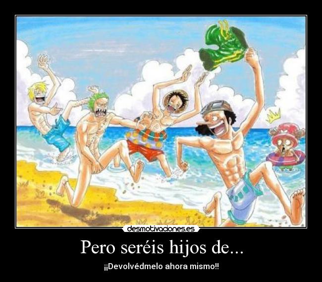 carteles sanji zoro luffy usopp chopper desmotivaciones