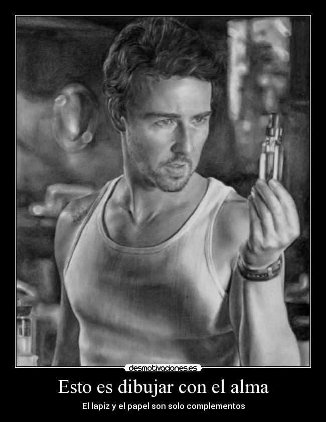 Esto es dibujar con el alma -