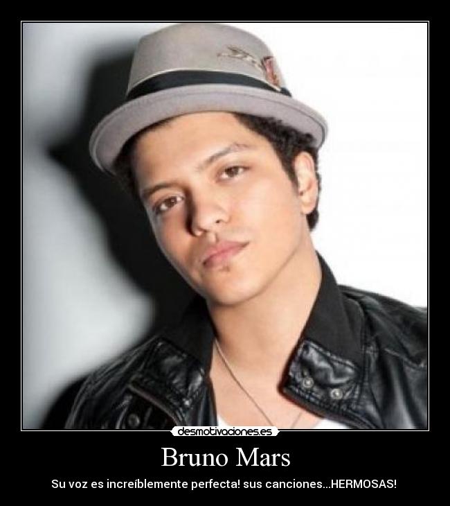 Bruno Mars - Su voz es increíblemente perfecta! sus canciones...HERMOSAS!
