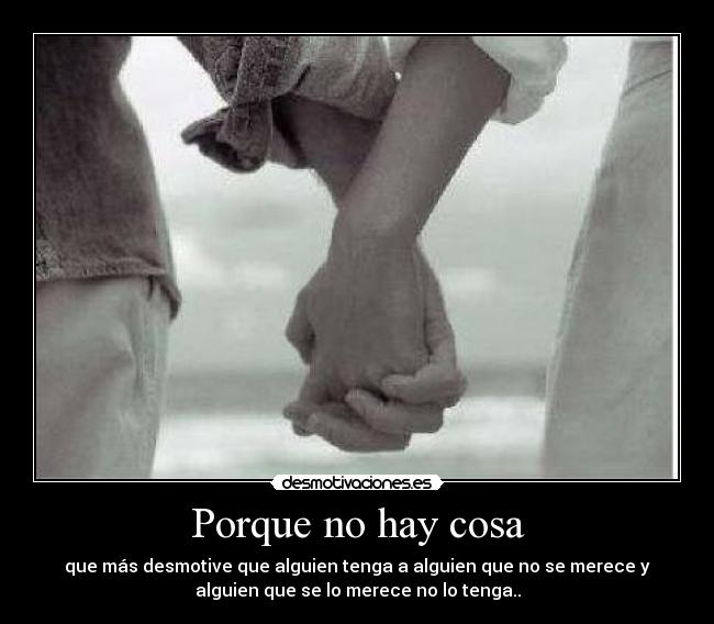 Porque no hay cosa -